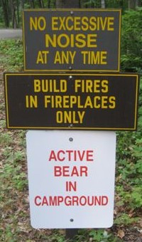 Photo: Sign Warning About Bear Activity
Photographer: Heather Pugh