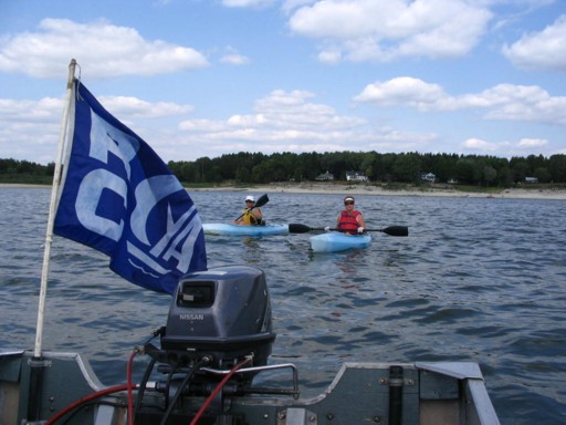 Photo: The Kayakers Come to Watch the Finish
Photographer: Martin Walker