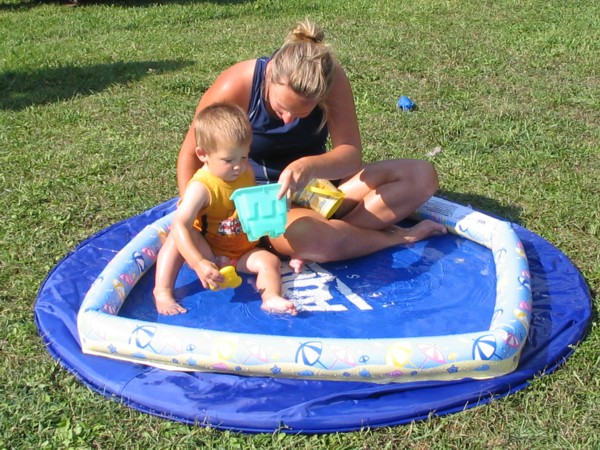 Photo: Shelley Shares the Pool with Wyatt
Photographer: Judy Walker
