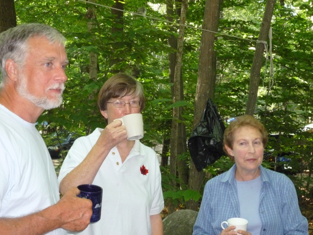 Photo: Don, Margaret and Linda Drinking Coffee