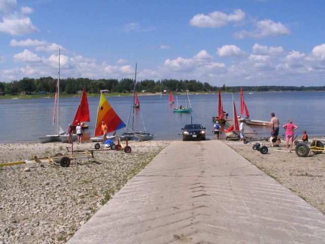 Photo: The Launch Ramp was Busy