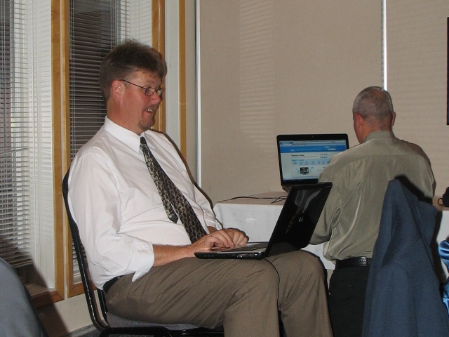 Photo: Derek and Randy Try to Setup a Link with the Windsor Branch