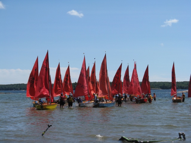 Photo: Boats Massed for the Start