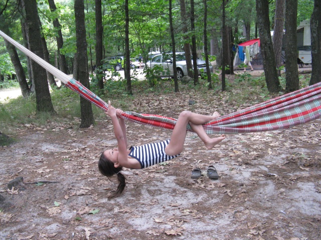 Photo: Tianna Practices her Acrobatics
