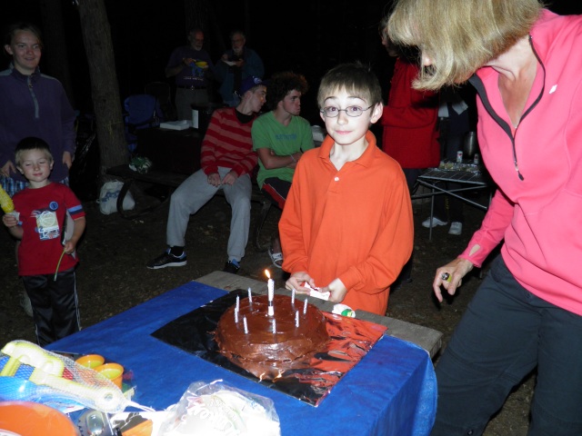 Photo: David Blows Out his Candles
