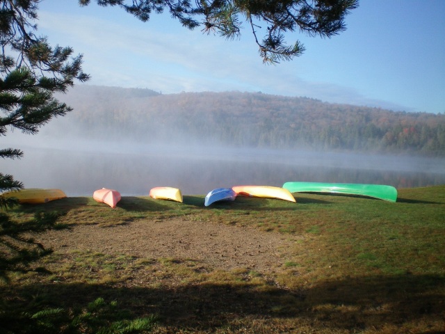 Photo: Canoes in the Mist