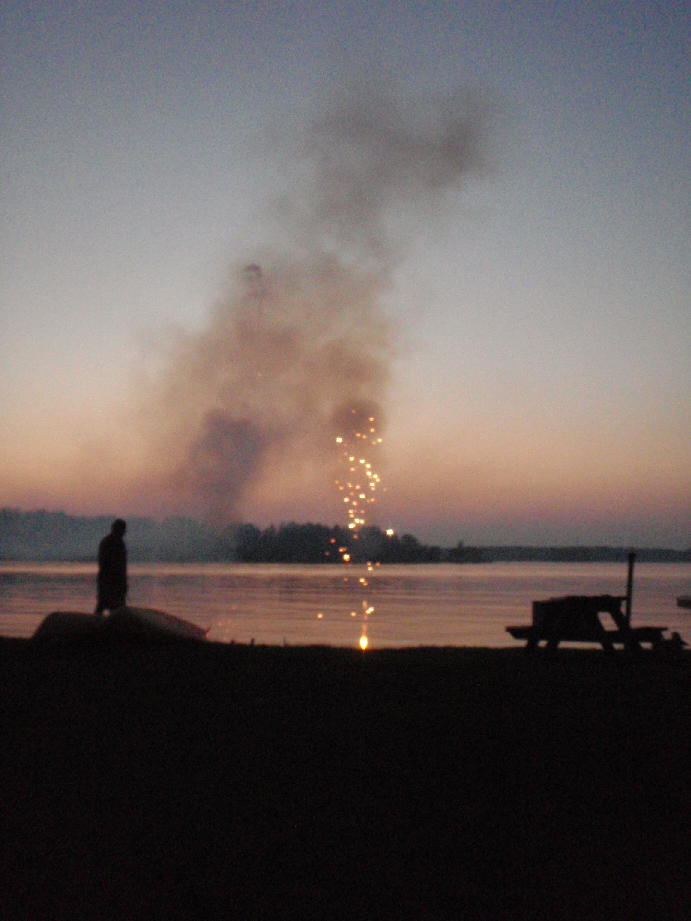 Photo: Randy Lights Fireworks at Dusk