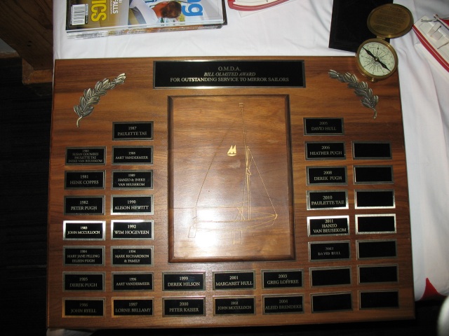 Photo: The Bill Olmstead Award and Compass