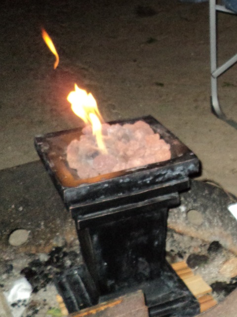 Photo: Propane Campfire at the Pugh's Site
