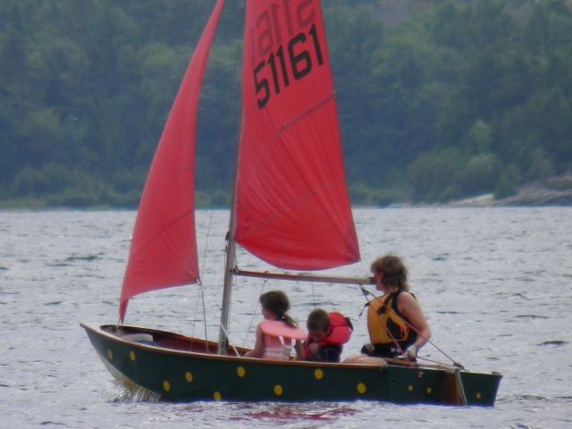 Photo: Marika Takes the Twins Out for a Sail

