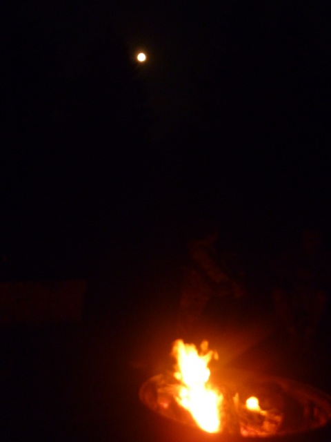 Photo: The Moon and the Campfire
