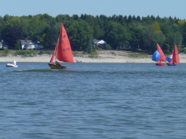 Photo: Marika has a Good Lead, While Steve and Mat Break Out Their Spinnakers