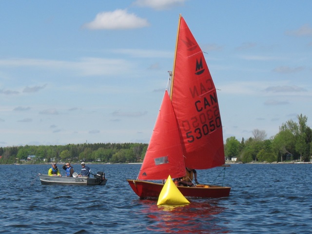 Photo: Steve and Tayja are First Across the Finish